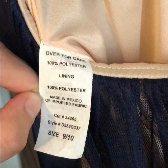 Navy blue Tulle Homecoming/Fancy dress - Picture 5 of 5